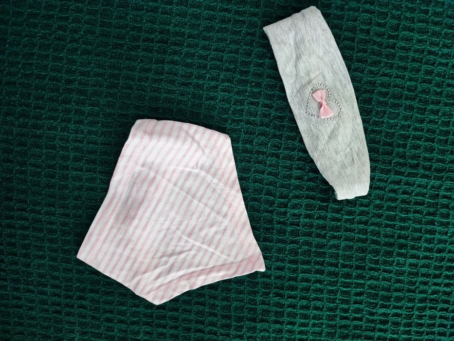 Mega duży kolorowy zestaw ubranek dla dziewczynki rozmiar 62/68