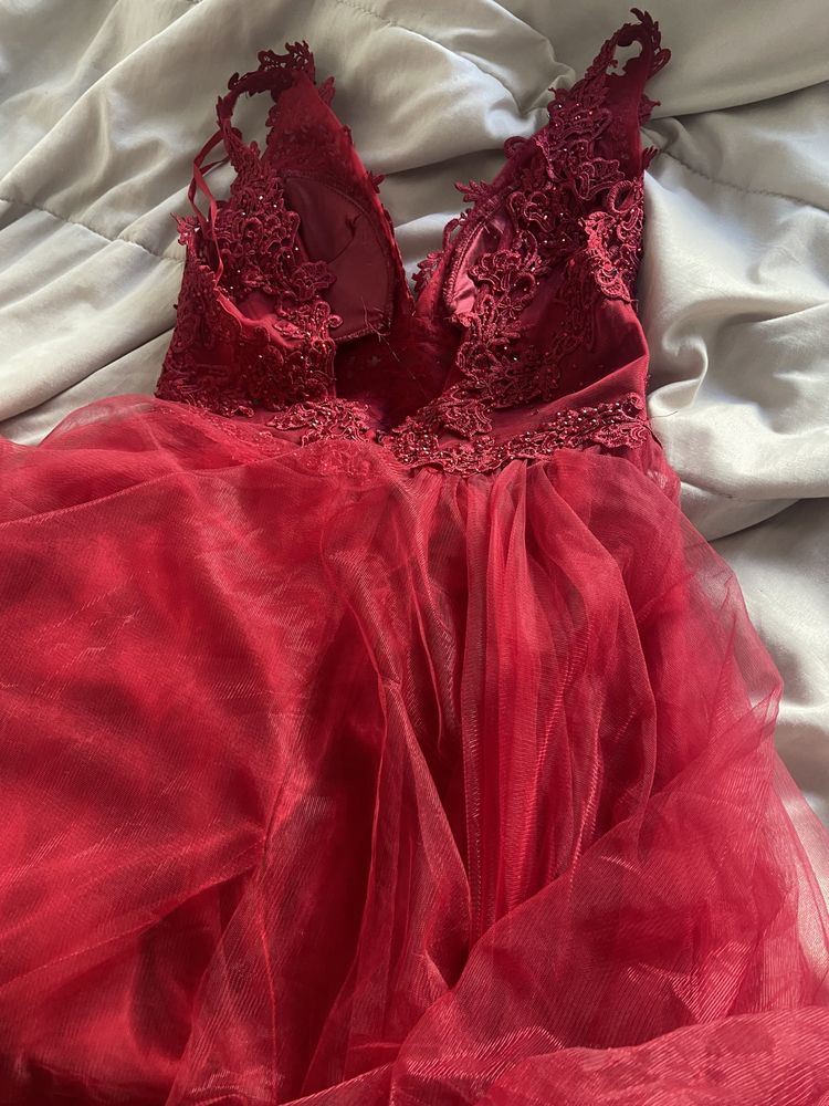 Vestido vermelho para eventos