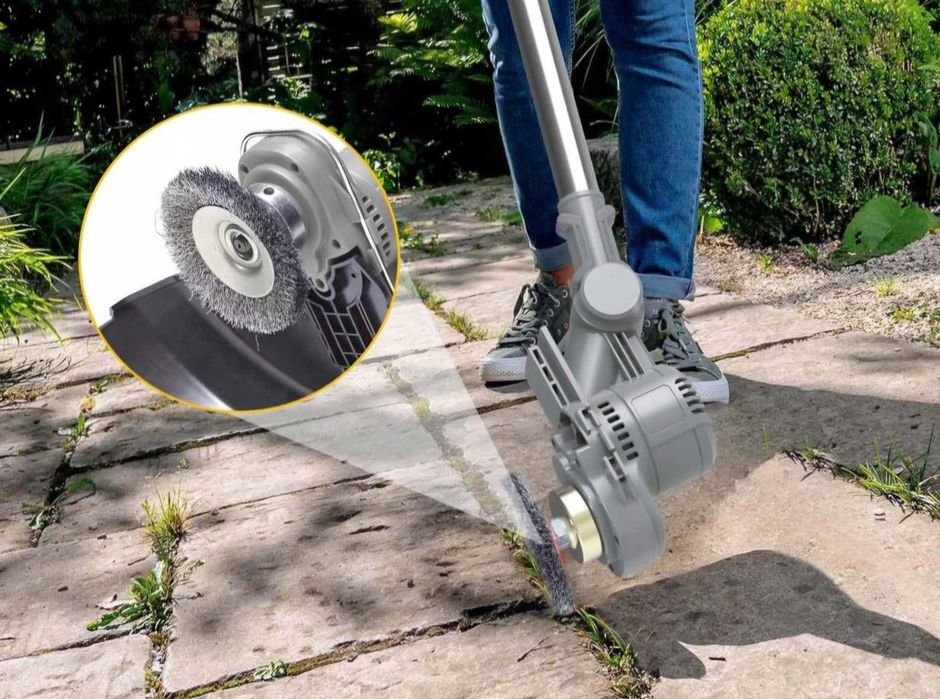 Akumulatorowa podkaszarka do trawy z 2x akumulator 4ah. Szara