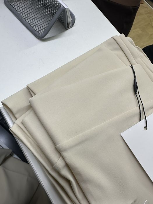 Кремові світлі легінси лосини лосіни зі штрипками, Dilvin