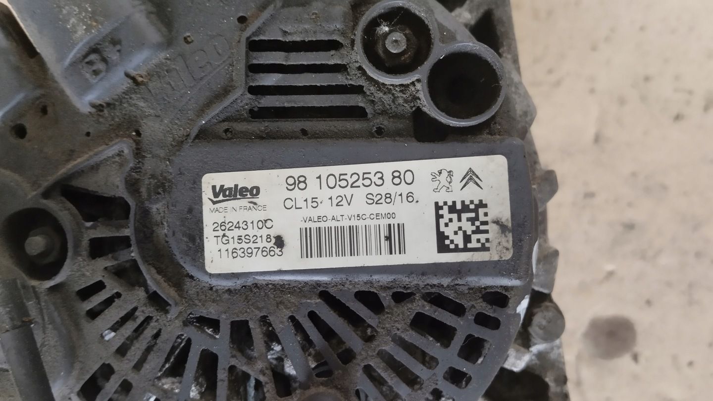 Alternator Peugeot Citroen Opel 1.6 Blue Hdi