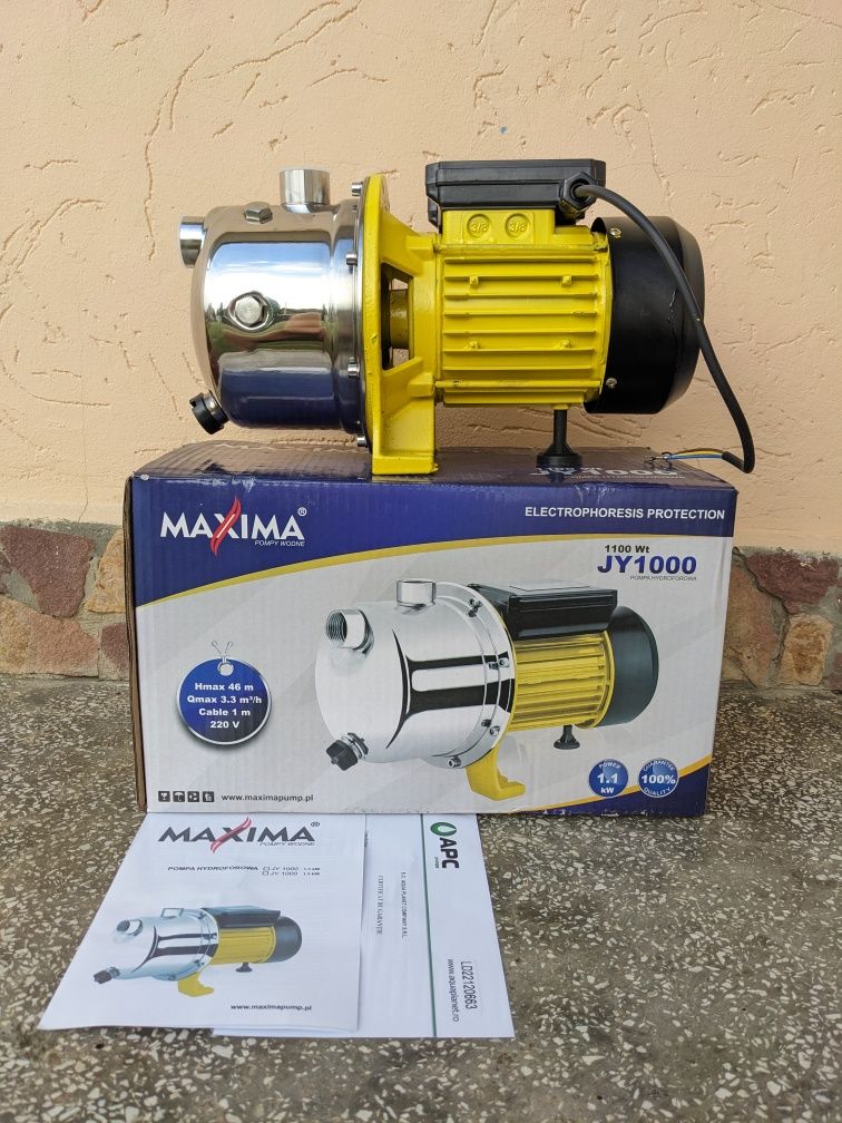 Pompa MAXIMA. Насос з нержавіючої сталі, для води, поливу