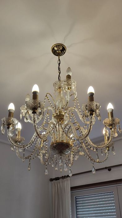 Candeeiro de teto de cristal