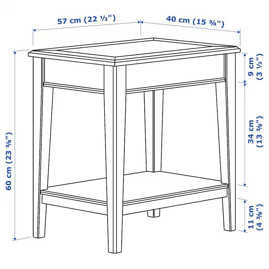 Mesa ikea liatorp em branco