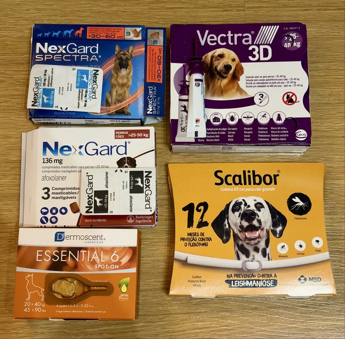 Pipetas Comprimidos Pulgas Cão Grande