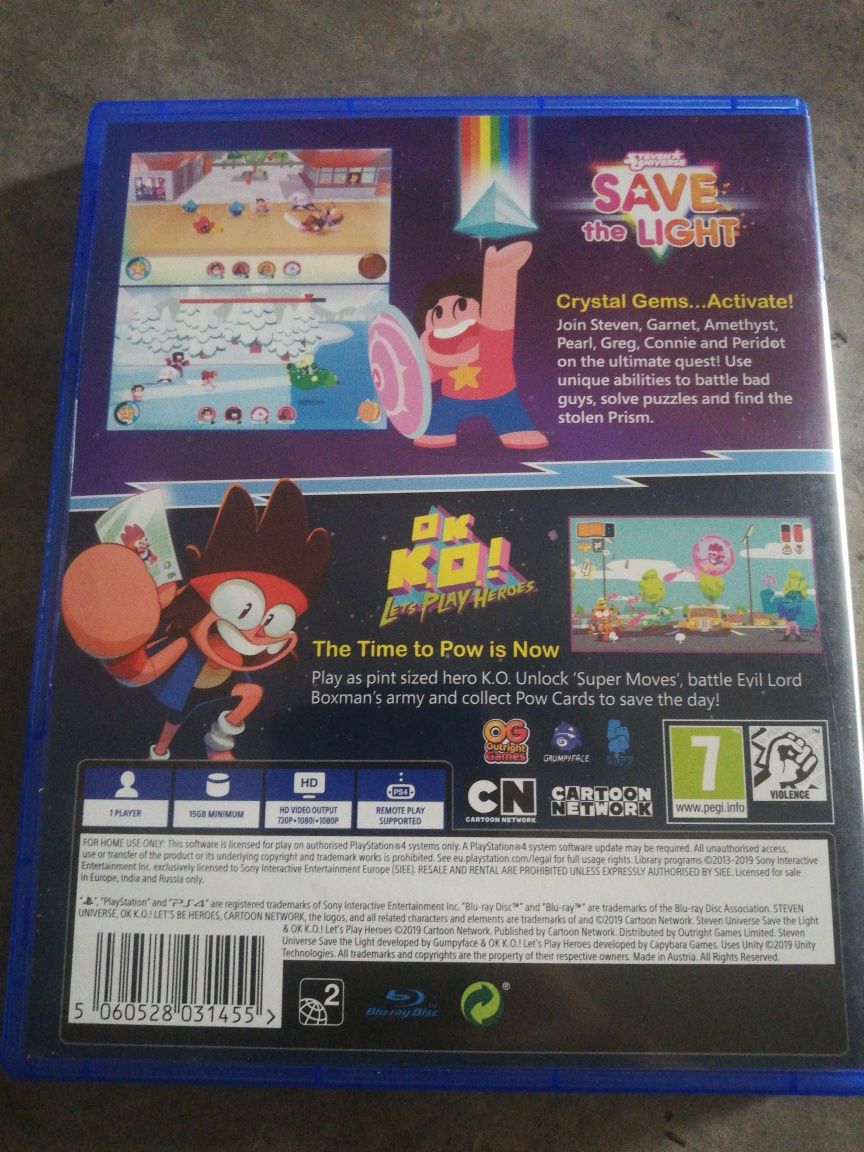 Gra ps4 Steven Universe save the light i ok k.o. 2 gry playstation