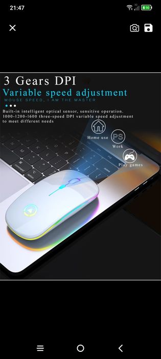 Rato novo wireless Bluetooth recarregável