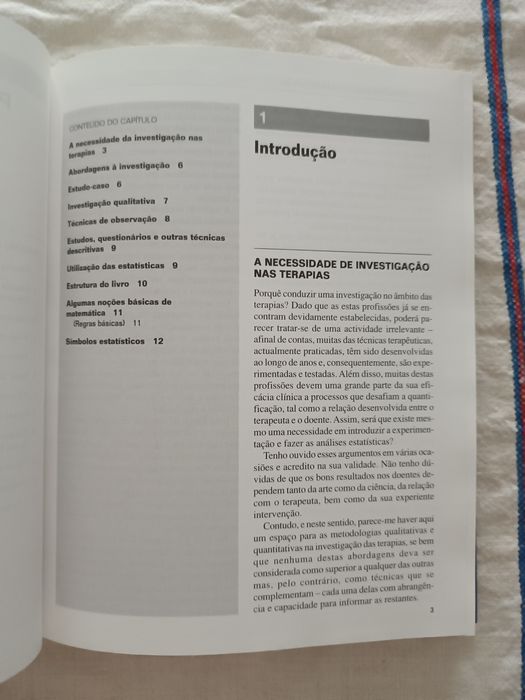 Livro "Métodos de Investigação para Terapeutas Clínicos"