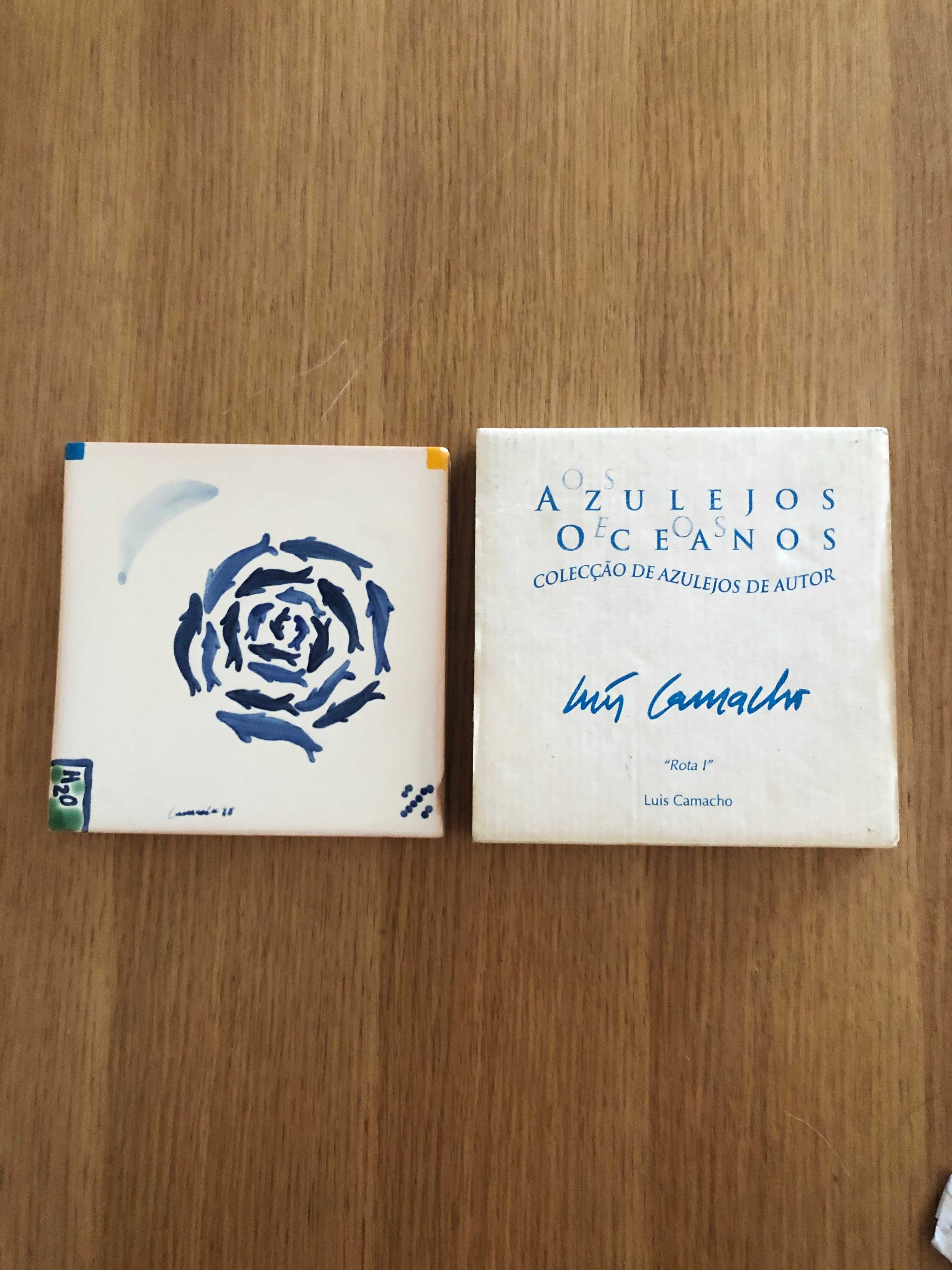 Azulejo Viúva Lamego Luis Camacho "Rota 1" com caixa original