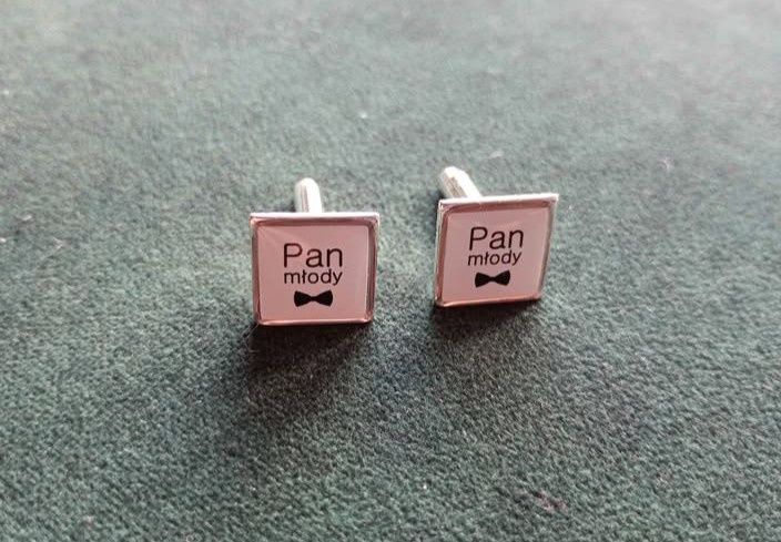 Spinki do mankietów + pudełko