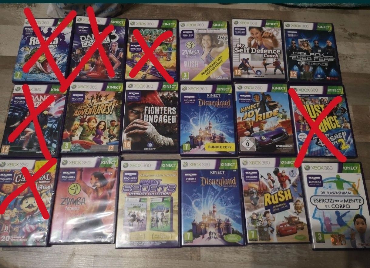 Диски Kinekt xbox 360 ікс бокс  кінект sports game вся колекція
