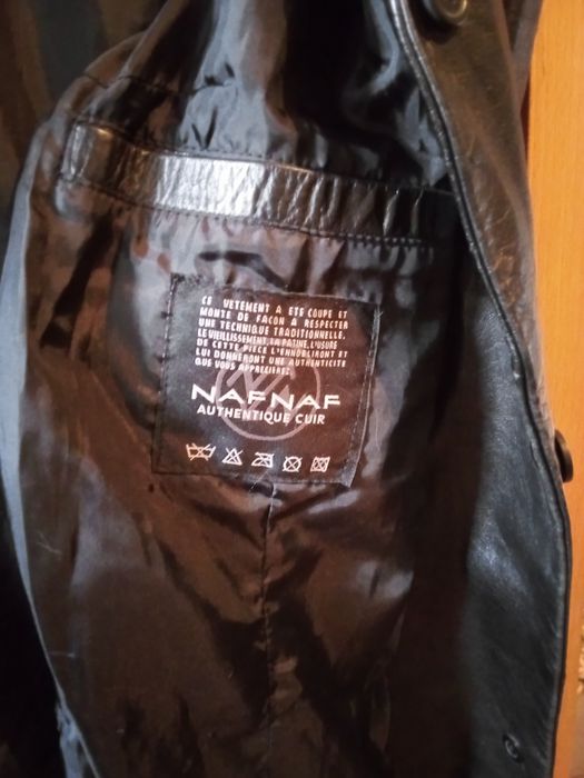 Плащ шкіряний фірми NAFNAF.