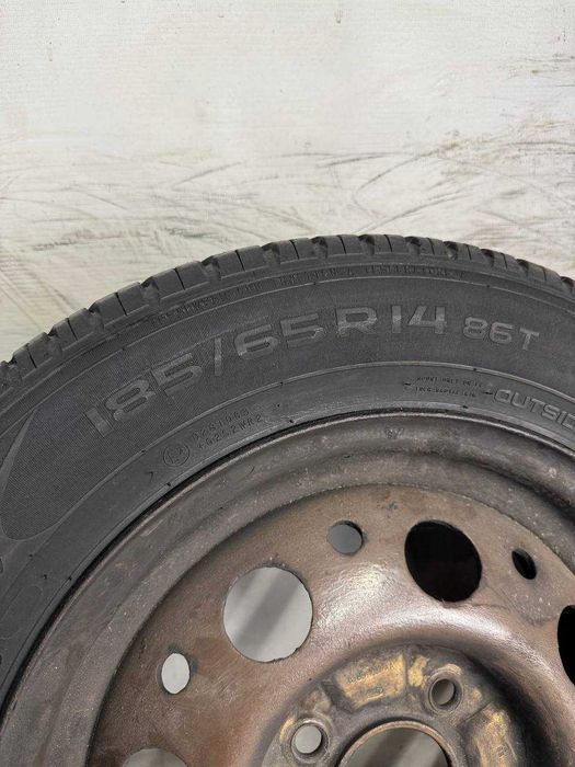 185/65/14 R14 Nokian ILine 86T 4шт Літня шина б/в 6.3+мм + Диски FORD