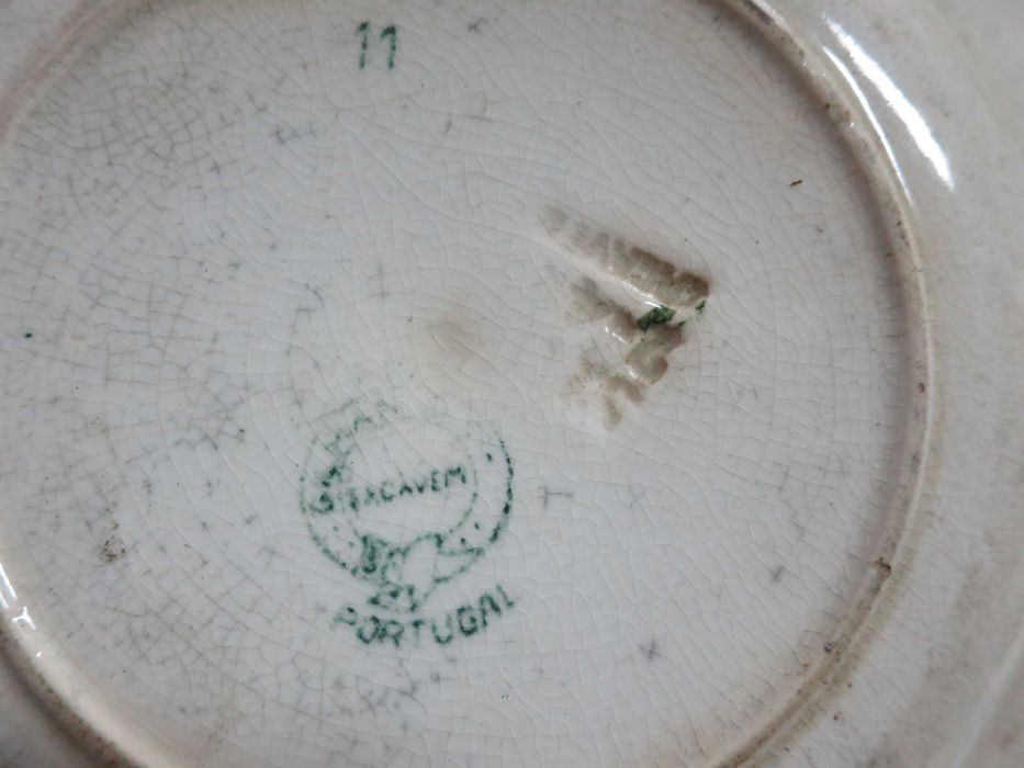 Ppratos faiança Sacavém Gilman Wedgwood Capôa Massarelos Lusitânia