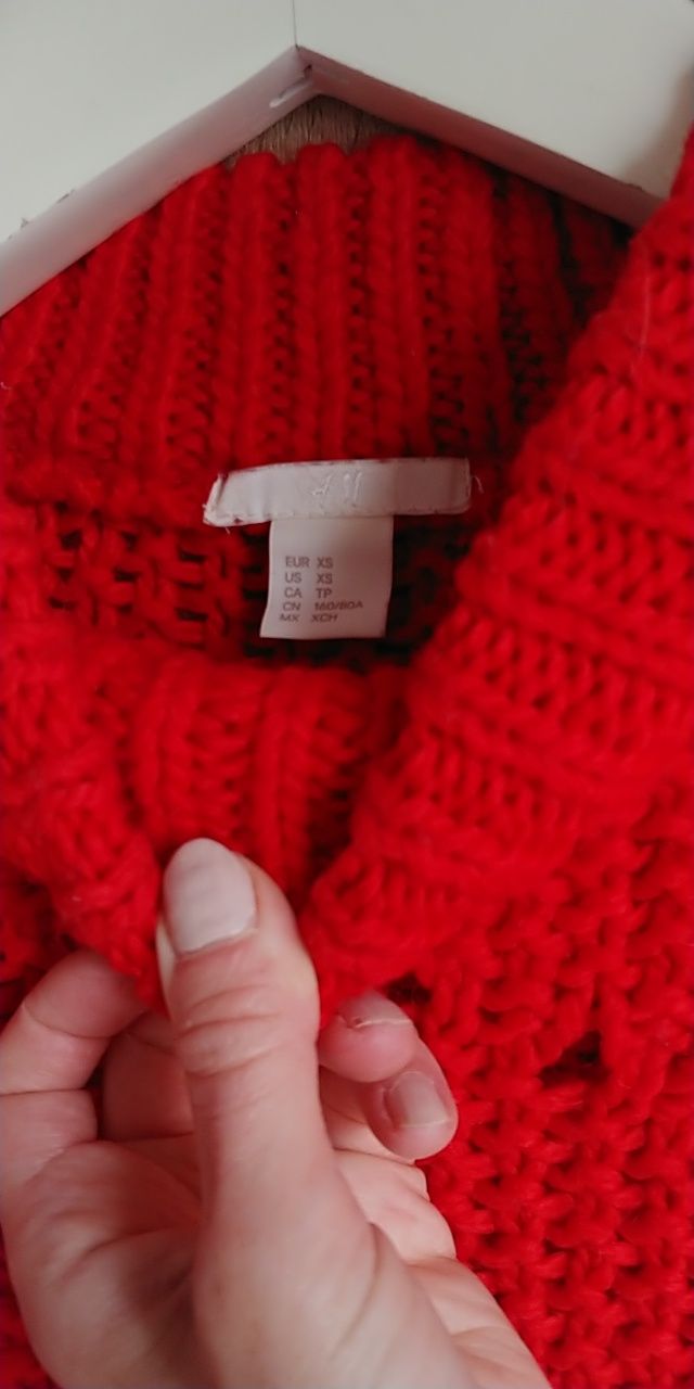 Sweter alpaka wełna xs 34