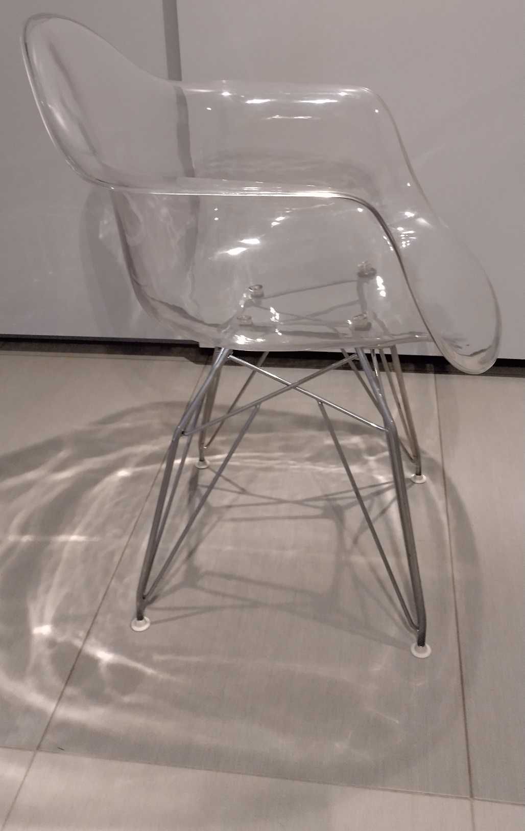 Nowoczesne modernistyczne krzesło przezroczyste krzesła do salonu
