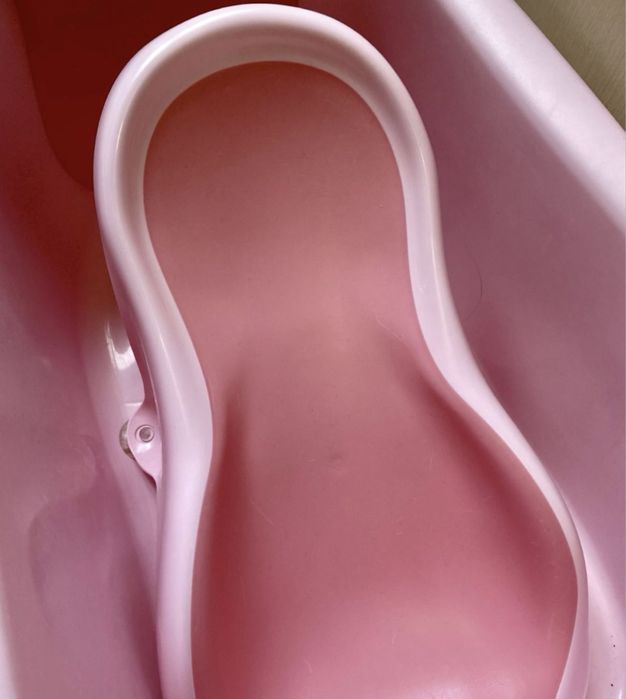 Детская ванночка для купания с термометром Babyhood, ванная с горкой