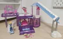 Polly Pocket zestaw vintage brokatowy śnieżny hotel