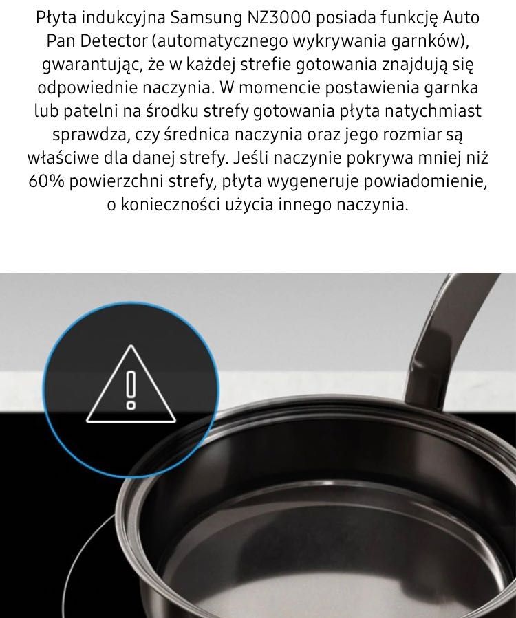 Płyta indukcyjna Samsung NZ64H37070K/EO - NOWA - GWARANCJA