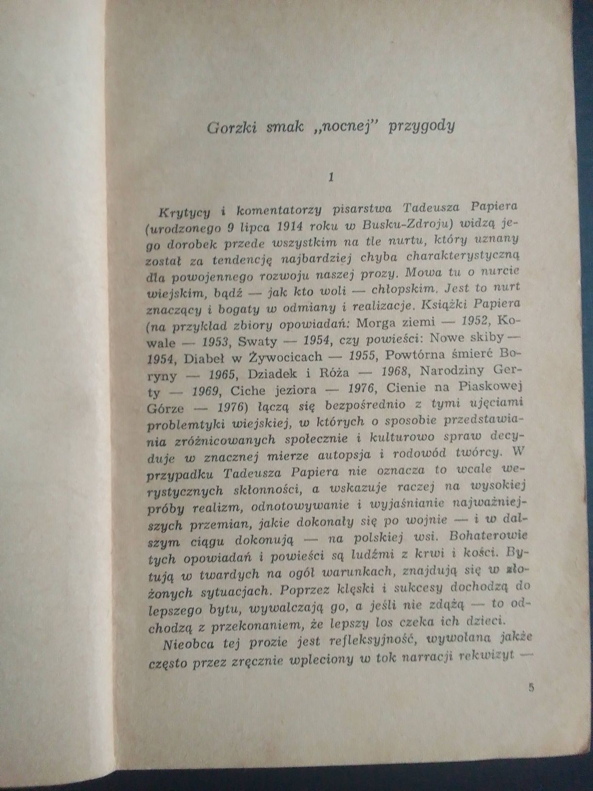 Magdalena w nocy, Tadeusz Papier