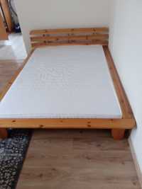 Łóżko dwuosobowe z materacem 140x200