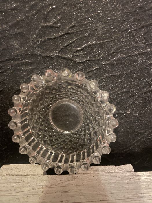 Szklana popielniczka HSG Ząbkowice Drost retro vintage Prl