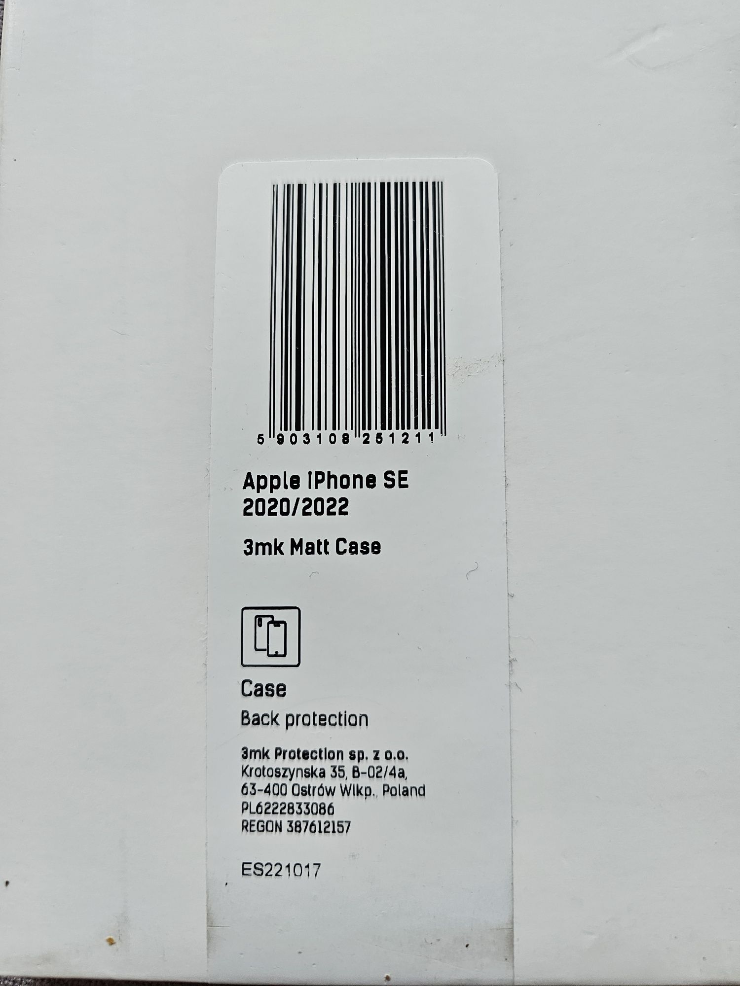 Etui / cover iPhone SE 2020 / 2022 3mk