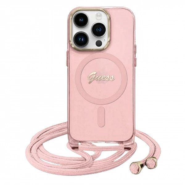 Guess GUHMP16SHCTSGNSP iPhone 16/6.1" różowy/pink hardcase Crossbody C