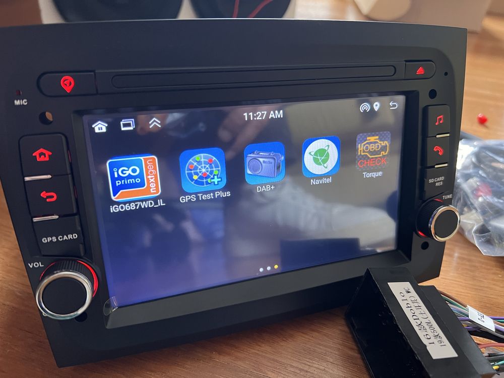 Radio android fiat doblo Carplay android auto Novo