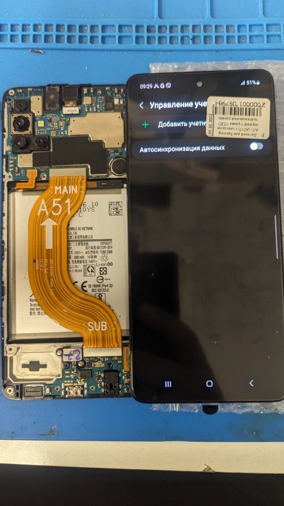 Разборка Samsung A51 a515 f плата розбірка