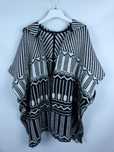 F&F sweter oversize ponczo z kapturem / L