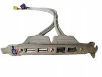 Śledź ze złączami 2x USB i 2x FireWire IEEE 1394