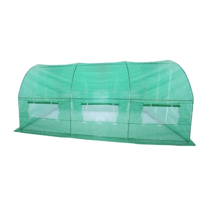 Tunel foliowy 3x4,5x2m zielony szklarnia tunel