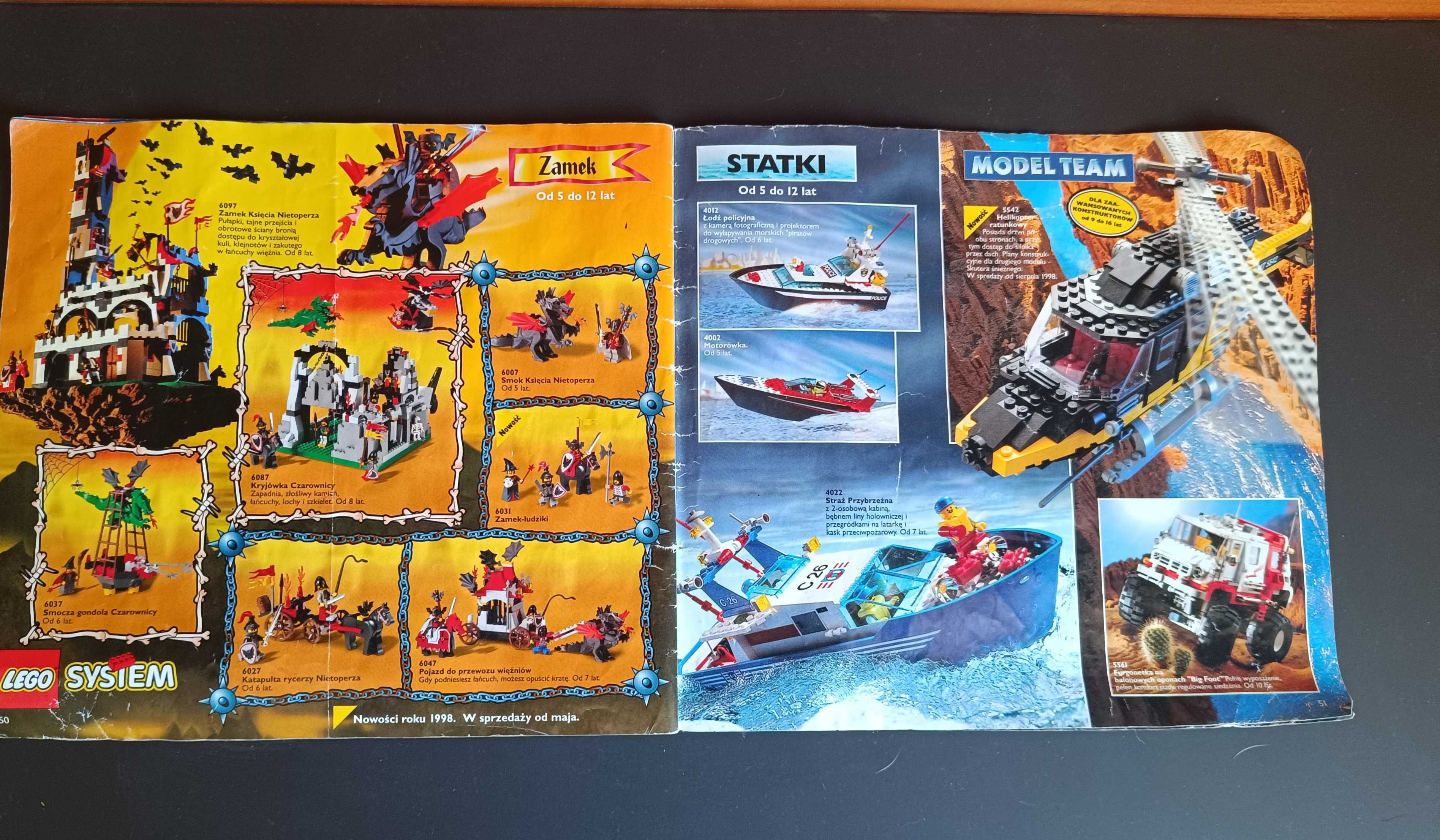 Mix klocków Lego City (prawie 2 kg oryginalnych części)+statek z 1996r