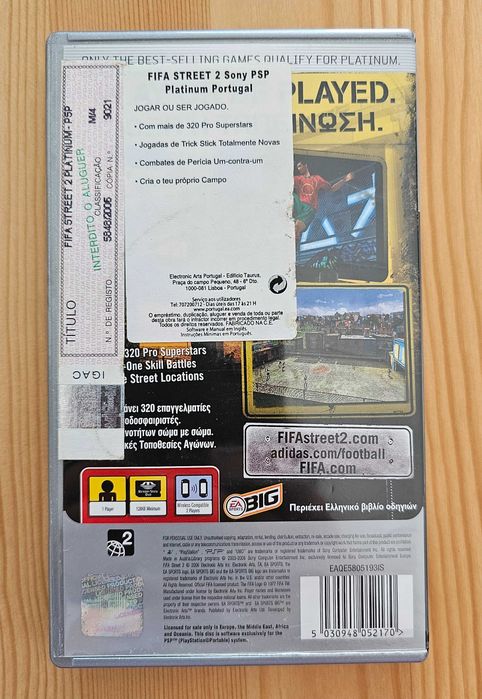 Jogo Fifa Street 2, para PSP