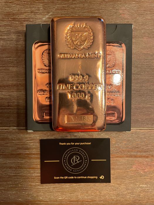 Barra de Cobre de 1kg Christiaan Robert
