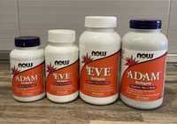 Витамины Адам и Ева Now Adam, EVE  на 90 и 180 siftgels США Оригинал!