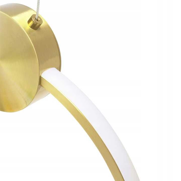 LAMPA SUFITOWA wisząca led koło 50cm złota połysk APP1399