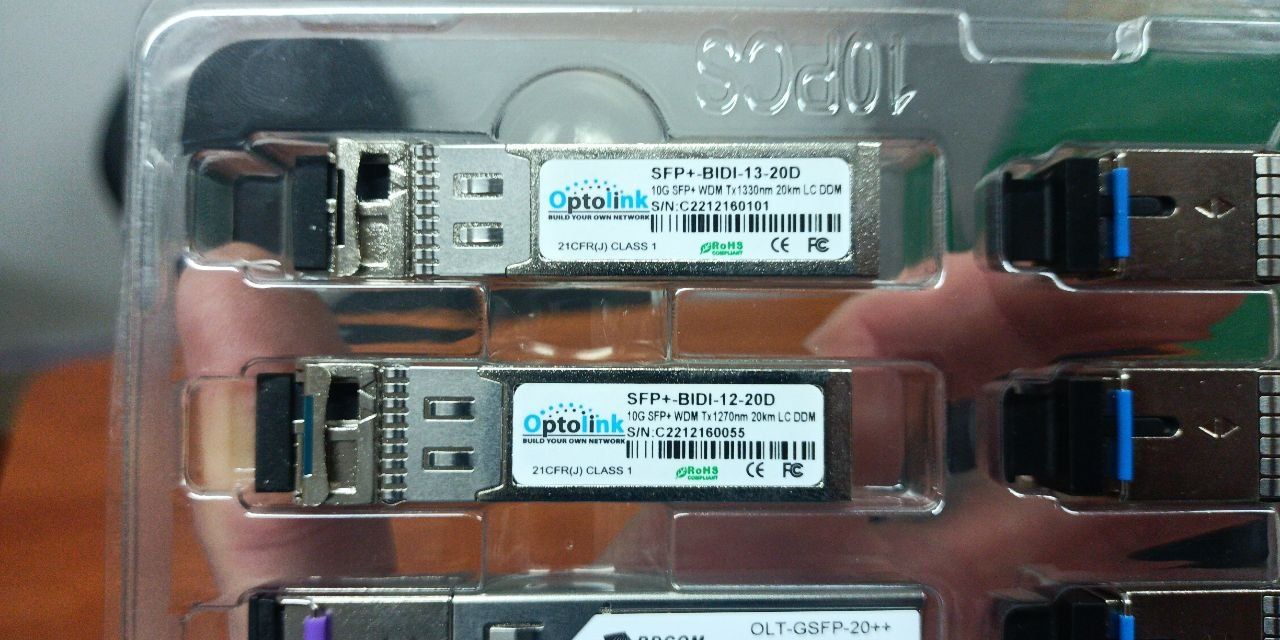 Оптичний модуль Picotel GPON OLT SFP C++ 20км, SC, TX1490нм. RX-30 dBm