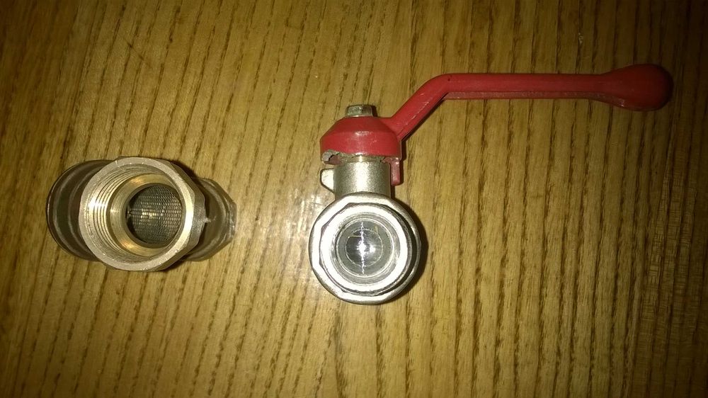 Кран кульовий (шаровий) з фільтром (Італія)