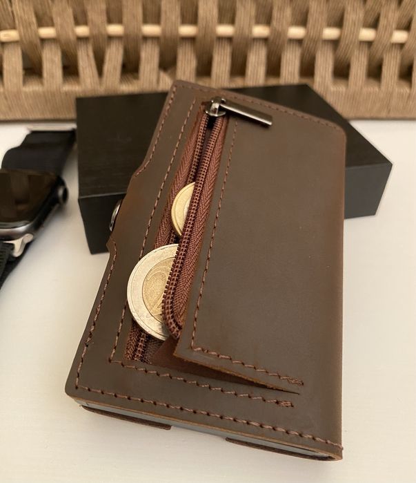 Carteira Pele Genuína c/ Proteção RFID