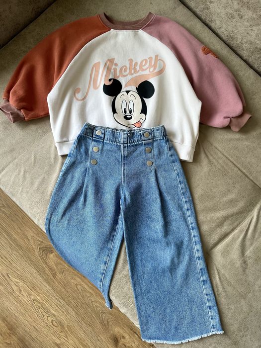 Комплект костюм ( джинси кльош , світшот)