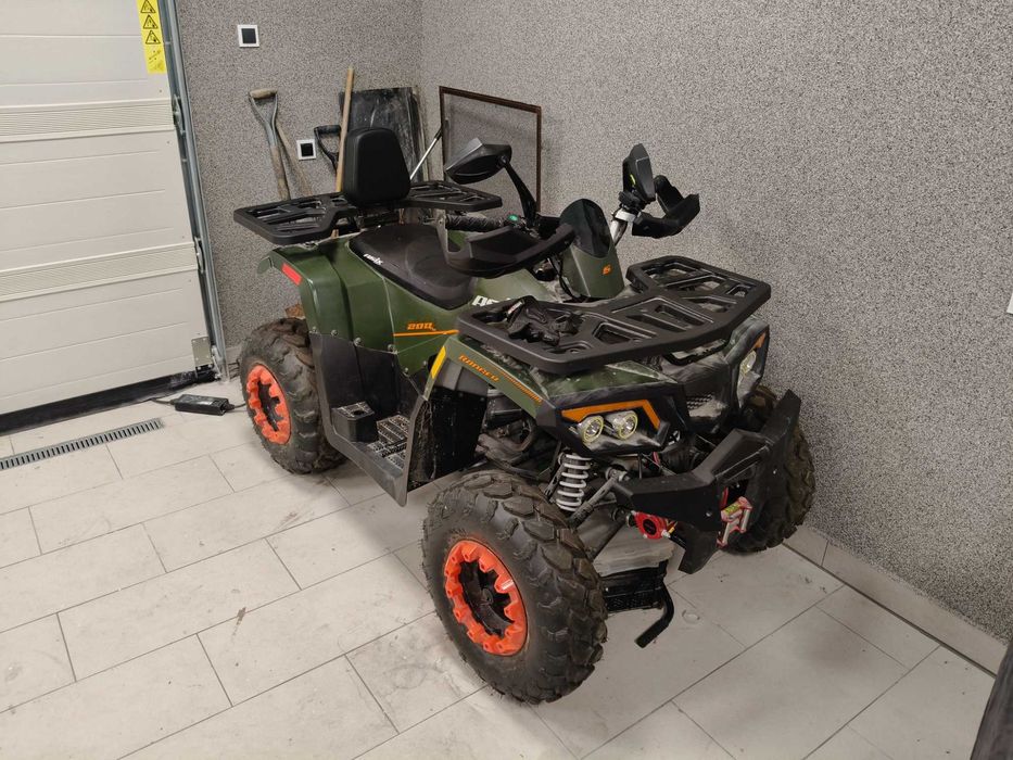 Quad DUŻY ASIX RANGER 250CM3 wyciągarka pług do odśnieżania