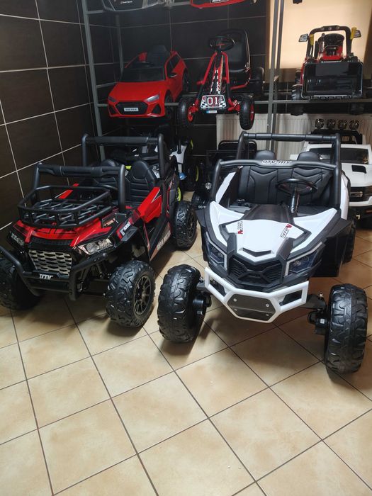 Buggy UTV-MX 4x4 na akumulator dla dzieci 24V Biały