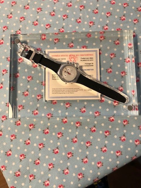 Swatch Irony Chrono - YCZ1000 Time Cut TIME - Edição Limita e Numerada