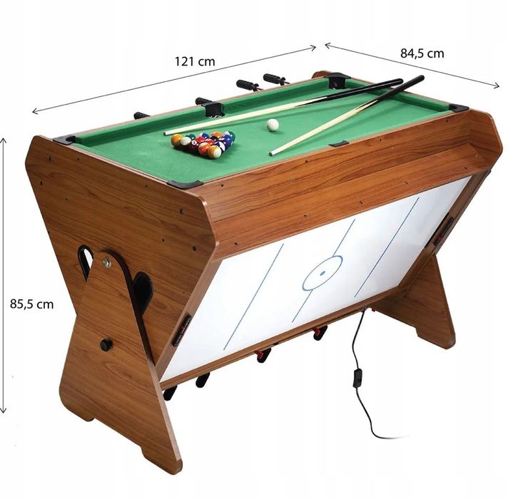 Ігровий багатофункціональний стіл 3-в-1 - кікер, більярд, аерохокей