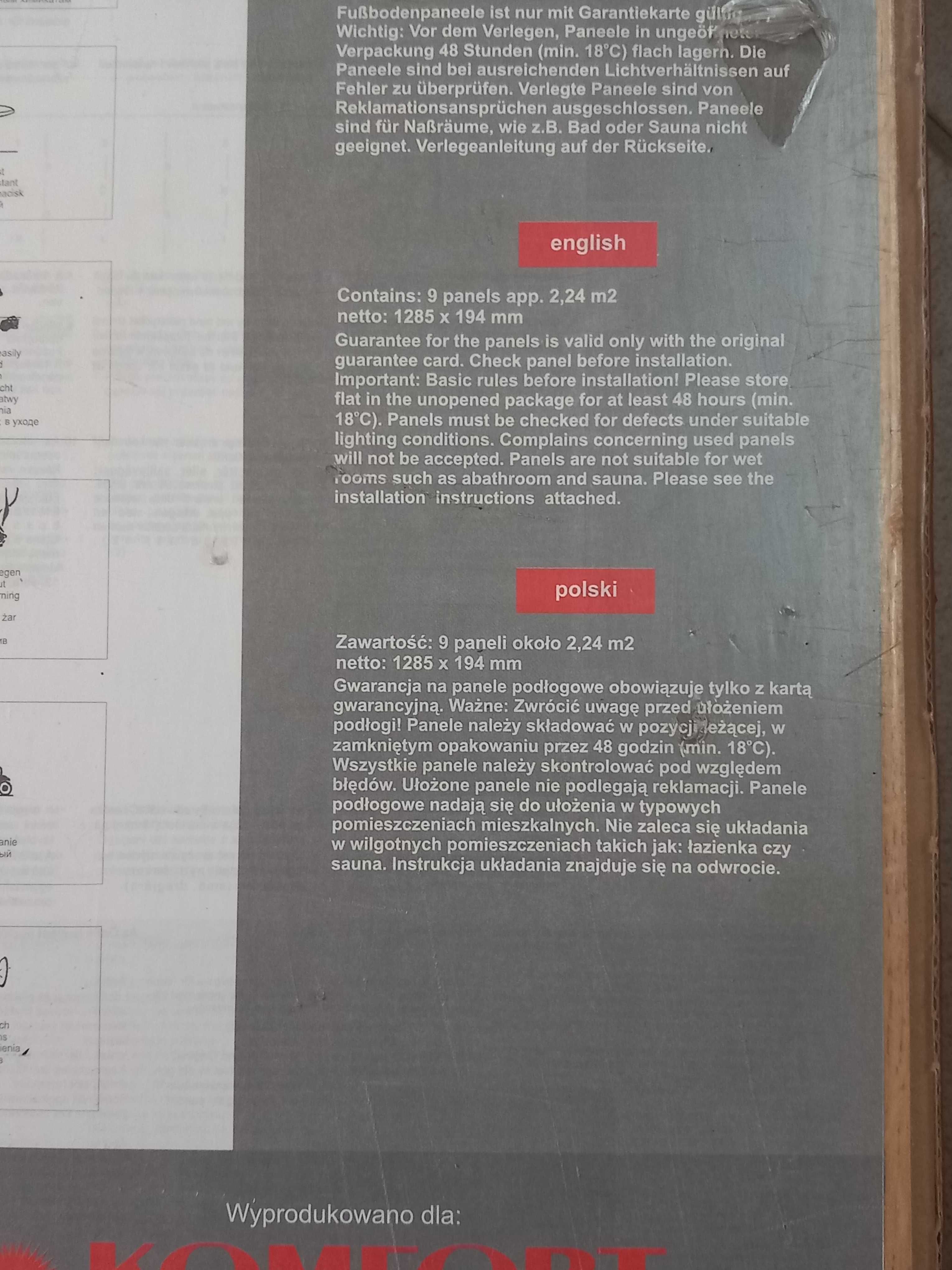 Panele podłogowe laminowane