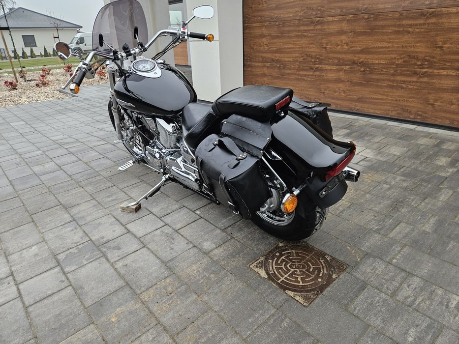 Yamaha Drag Star 1100 cm3 2003r, 33 tys.km SAKWY, Film 4k, Transport