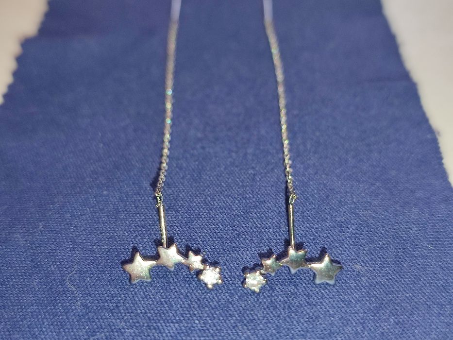 Продам серебряные серьги - протяжки