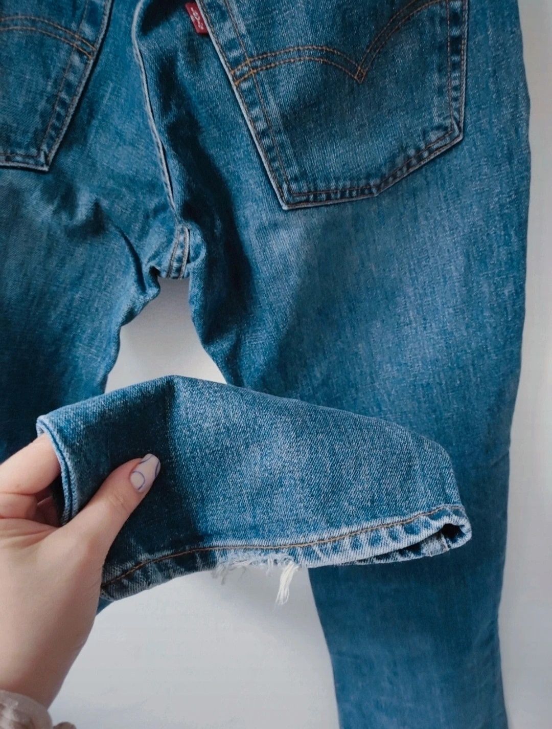 Spodnie jeansowe granatowe rozszerzane nogawki dzwony Levi's